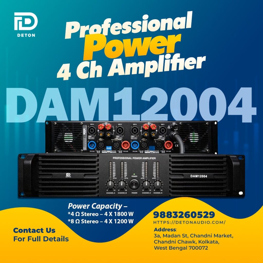 4 × 1800W @ 4Ω | Built for DJ, Live Sound & Professional Installations